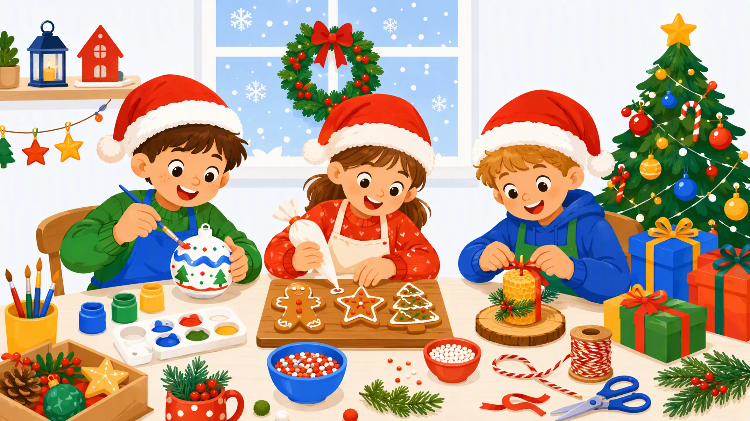 Новогодние мастер-классы для детей: ёлочные игрушки, подарки